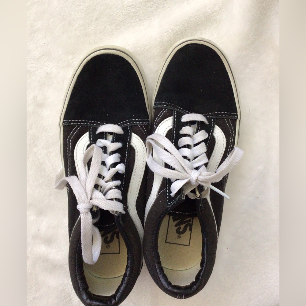 Vans Black and White Sneakers
